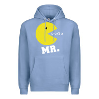 Colony Blue Mr Pacman Premium Hoodie - linhVisuals