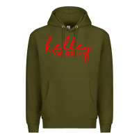 Army Green kelley school of business Premium Hoodie - linhVisuals