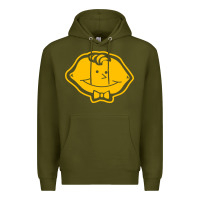 Army Green lemonhead vintage Premium Hoodie - linhVisuals