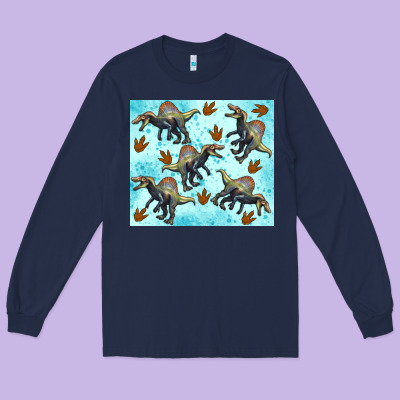 Spinosaurus Long Sleeve Tee Designed By Artiststas