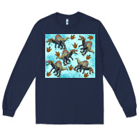 Navy spinosaurus Long Sleeve Tee - Artiststas