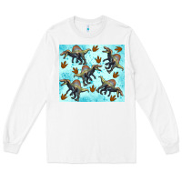 White spinosaurus Long Sleeve Tee - Artiststas