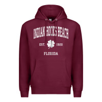 Burgundy indian rocks beach florida vintage shamrock sports zip hoodie Premium Hoodie - linhVisuals
