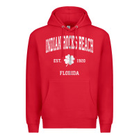 Red indian rocks beach florida vintage shamrock sports zip hoodie Premium Hoodie - linhVisuals