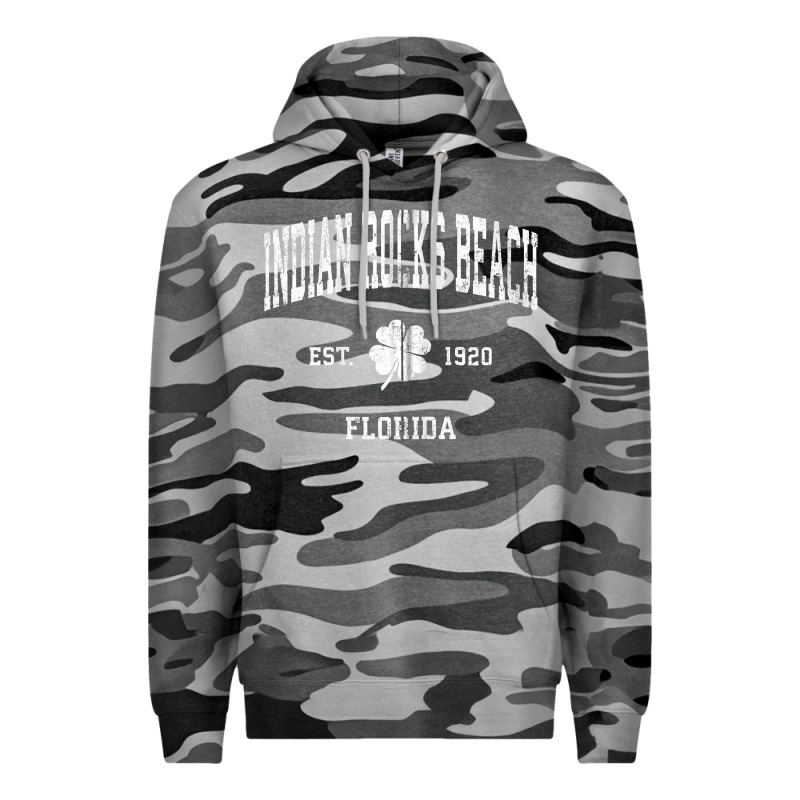 Indian Rocks Beach Florida Vintage Shamrock Sports Zip Hoodie Premium Hoodie by linhVisuals | Teevron