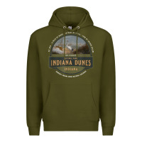 Army Green indiana dunes national park lake michigan beach trails t shirt Premium Hoodie - linhVisuals