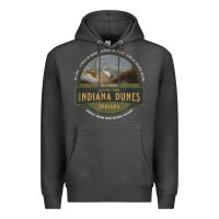 Charcoal Heather indiana dunes national park lake michigan beach trails t shirt Premium Hoodie - linhVisuals