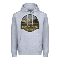 Heather Grey indiana dunes national park lake michigan beach trails t shirt Premium Hoodie - linhVisuals