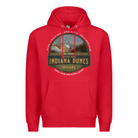 Red indiana dunes national park lake michigan beach trails t shirt Premium Hoodie - linhVisuals