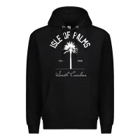 Black isle of palms sc palm tree isle of palms beach gift pullover hoodie Premium Hoodie - linhVisuals