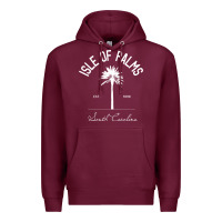 Burgundy isle of palms sc palm tree isle of palms beach gift pullover hoodie Premium Hoodie - linhVisuals