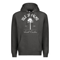 Charcoal Heather isle of palms sc palm tree isle of palms beach gift pullover hoodie Premium Hoodie - linhVisuals