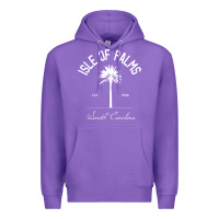Purple isle of palms sc palm tree isle of palms beach gift pullover hoodie Premium Hoodie - linhVisuals
