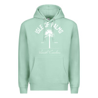 Seafoam isle of palms sc palm tree isle of palms beach gift pullover hoodie Premium Hoodie - linhVisuals