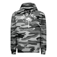 Slate Camo isle of palms sc palm tree isle of palms beach gift pullover hoodie Premium Hoodie - linhVisuals