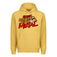 Antique Gold MONDAY NIGHT METAL Premium Hoodie - linhVisuals