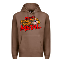 Chestnut MONDAY NIGHT METAL Premium Hoodie - linhVisuals