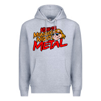 Heather Grey MONDAY NIGHT METAL Premium Hoodie - linhVisuals
