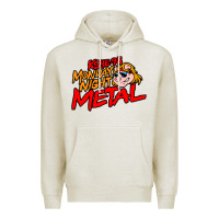 Oatmeal Heather MONDAY NIGHT METAL Premium Hoodie - linhVisuals