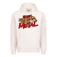 Pale Pink MONDAY NIGHT METAL Premium Hoodie - linhVisuals