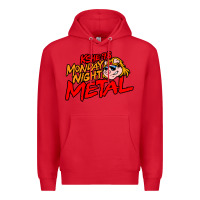 Red MONDAY NIGHT METAL Premium Hoodie - linhVisuals