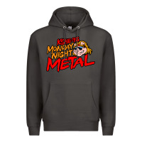 Smoke MONDAY NIGHT METAL Premium Hoodie - linhVisuals