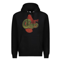 Black VINTAGE CHICAGO Premium Hoodie - linhVisuals