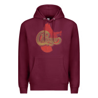 Burgundy VINTAGE CHICAGO Premium Hoodie - linhVisuals