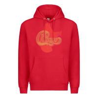 Red VINTAGE CHICAGO Premium Hoodie - linhVisuals