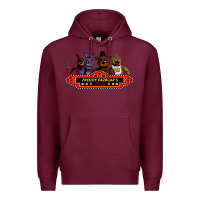 Burgundy FREDDY FAZBEAR'S Premium Hoodie - linhVisuals