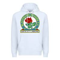 White blackburn-fc Premium Hoodie - linhVisuals