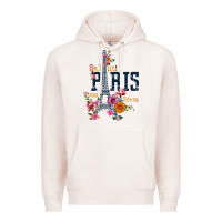 Pale Pink PARIS Premium Hoodie - linhVisuals