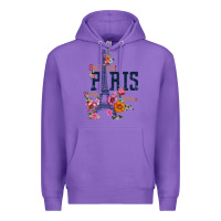 Purple PARIS Premium Hoodie - linhVisuals