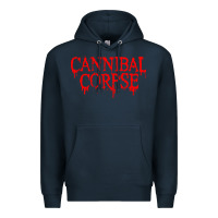 Navy cannibal music Premium Hoodie - linhVisuals