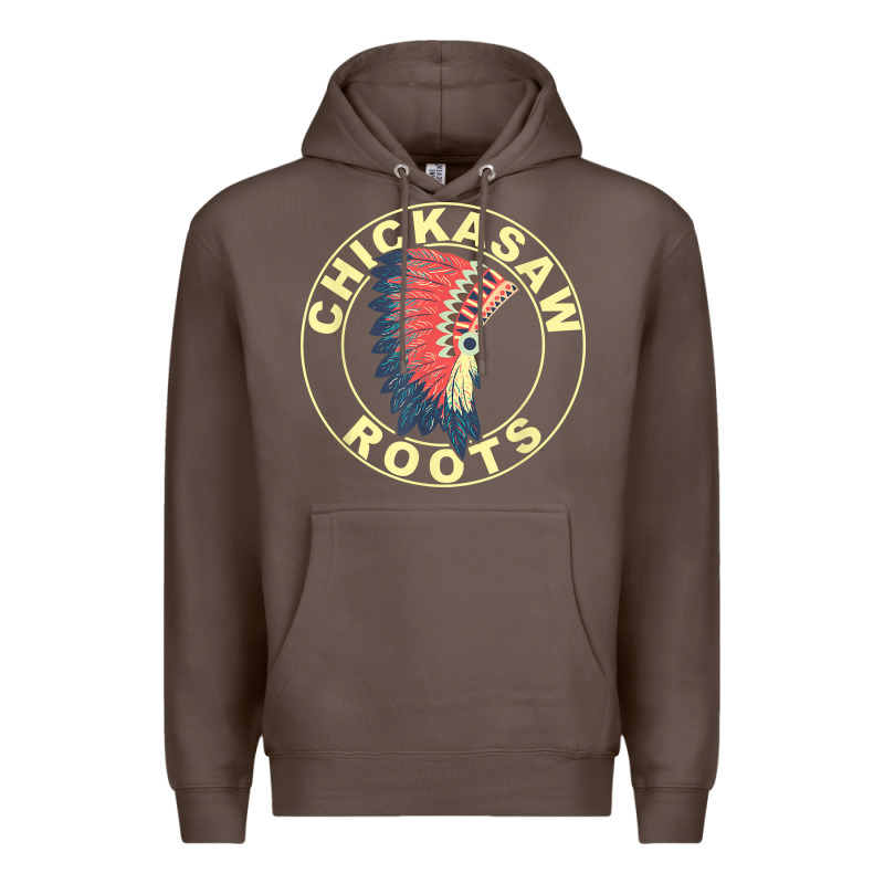 Chickasaw Roots Headdress Native American Chickasaw Nation Premium Hoodie by linhVisuals | Teevron