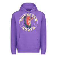 Purple chickasaw roots headdress native american chickasaw nation Premium Hoodie - linhVisuals