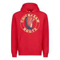 Red chickasaw roots headdress native american chickasaw nation Premium Hoodie - linhVisuals