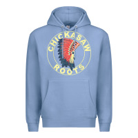Colony Blue chickasaw roots headdress native american chickasaw nation Premium Hoodie - linhVisuals