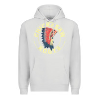 Dove Grey chickasaw roots headdress native american chickasaw nation Premium Hoodie - linhVisuals