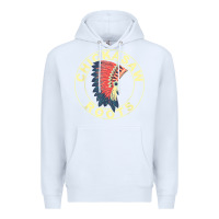 White chickasaw roots headdress native american chickasaw nation Premium Hoodie - linhVisuals