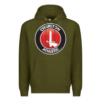 Army Green charlton-fc Premium Hoodie - linhVisuals