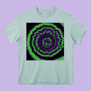 Halloween Tie Dye Pattern Black Heavy Core Tee Designed By Ranaportraitstore