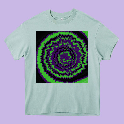 Halloween Tie Dye Pattern Black Heavy Core Tee Designed By Ranaportraitstore