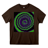 Chocolate Brown halloween tie dye pattern black Heavy Core Tee - RanaPortraitStore
