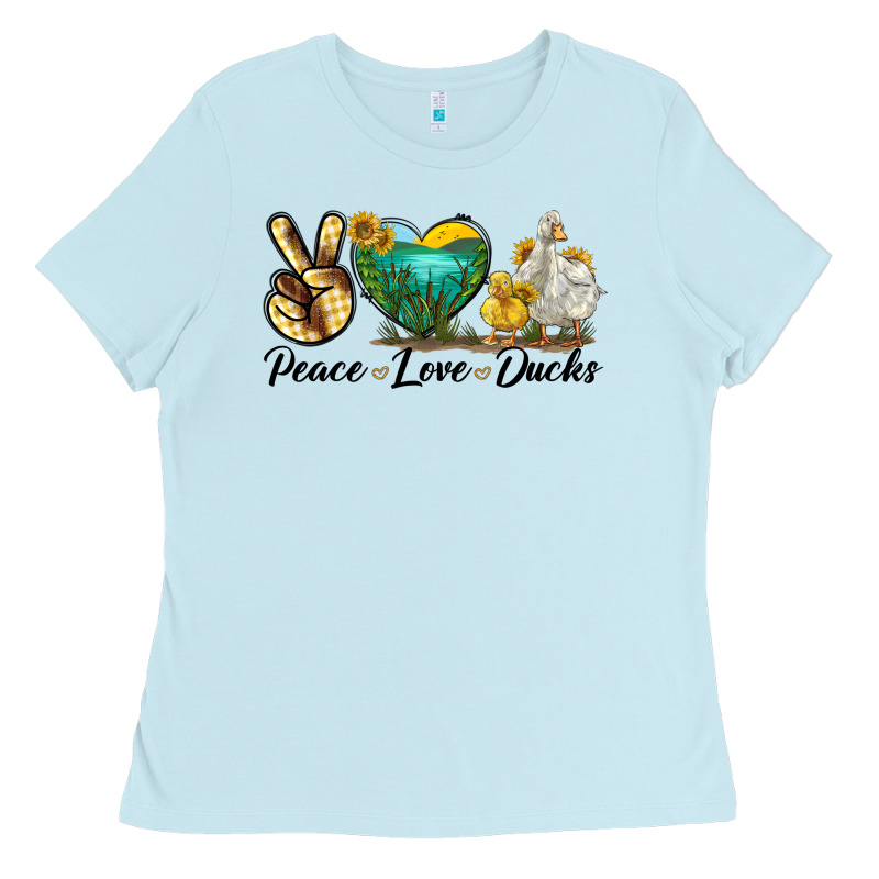 Peace Love Ducks Ladies Tee by LillyAllenDesigns | Teevron