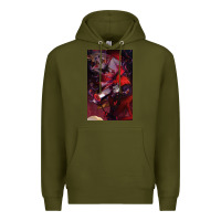 Army Green hazbin, hazbin hotel alastor, jeby,angel dust, demon Premium Hoodie - linhVisuals