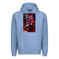 Colony Blue hazbin, hazbin hotel alastor, jeby,angel dust, demon Premium Hoodie - linhVisuals