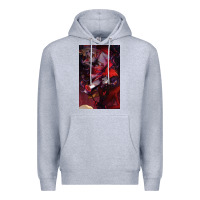 Heather Grey hazbin, hazbin hotel alastor, jeby,angel dust, demon Premium Hoodie - linhVisuals