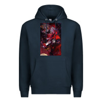 Navy hazbin, hazbin hotel alastor, jeby,angel dust, demon Premium Hoodie - linhVisuals
