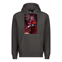 Smoke hazbin, hazbin hotel alastor, jeby,angel dust, demon Premium Hoodie - linhVisuals